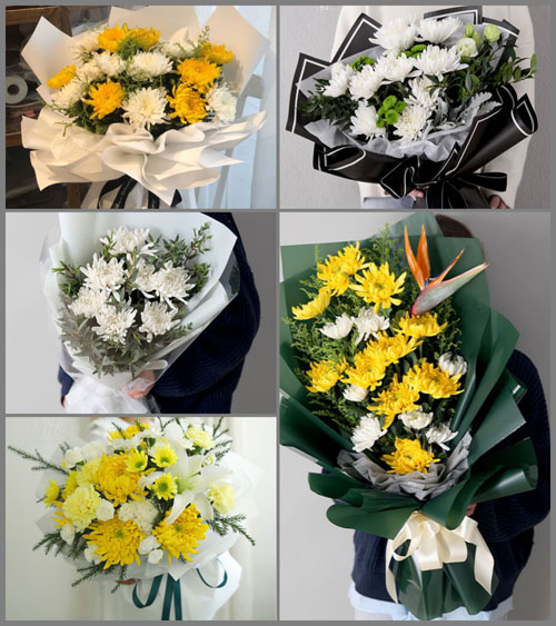 贵州毕节市黔西县重新镇石牛村白事花束代送